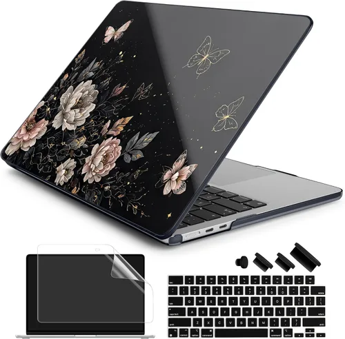 Vista 28 de Batianda Estuche Premium para Nuevo MacBook Air de 15 Pulgadas 2025 M4 2024 2023 con Chip M3 M2 Modelo A3241/A3114/A2941, Estuche Protector de Olas