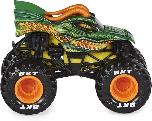 Vista 2 de Monster Jam 2022 Spin Master 1:64 Camión fundido a troquel con accesorio adicional: Legacy Trucks Dragon