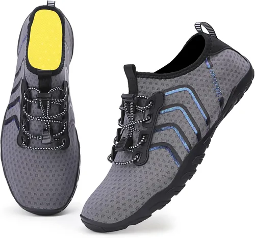 Vista 2 de Whatseaso Mens Womens Water Shoes Quick Dry Aqua Barefoot Shoes for Diving Swim Surf Walking Beach Yoga