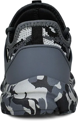 Vista 5 de tenis para hombre, antideslizantes, resistentes al deslizamiento, de punto.