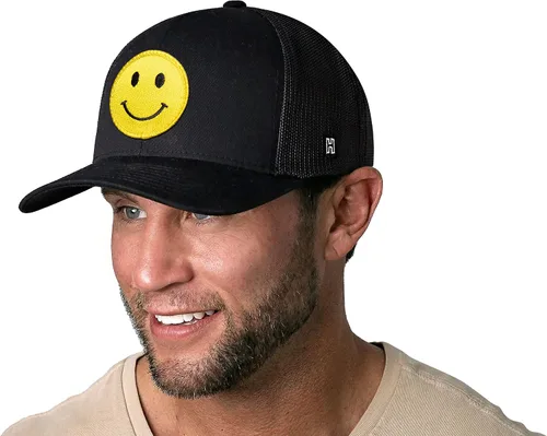 Vista 3 de HAKA Peace & Vibes - Gorra de camionero para hombres y mujeres, sombrero de béisbol ajustable, cierre de malla, banda de sudor de ajuste cómodo