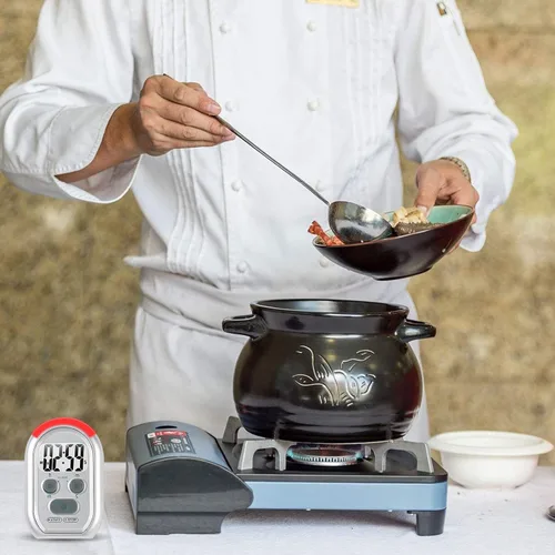 Vista 4 de x-wlang Temporizador de alertas 3 en 1 1013 con vibración, pitido y flash. (temporizador de cocina, temporizador médico, temporizador terapéutico)