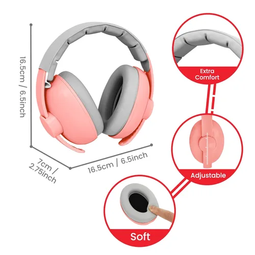 Vista 12 de Auriculares de bebé para protección contra el ruido, color blanco