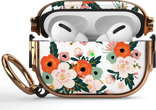 Vista 86 de Maxjoy Funda para AirPods 3 con cerradura, funda protectora rígida de 3ª generación para AirPod de 3ª generación para mujeres y hombres con llavero