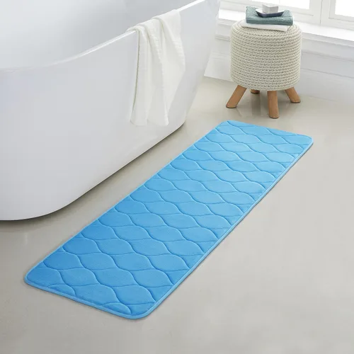 Vista 16 de Yafa Home Fashion 1 alfombra de baño de 17 x 24 pulgadas, espuma viscoelástica, absorbente de agua y antideslizante, color negro