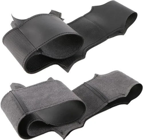 Vista 2 de Funda para volante de automóvil, transpirable y cómoda, cosida a mano para Nissan X-Trail 2008-2013