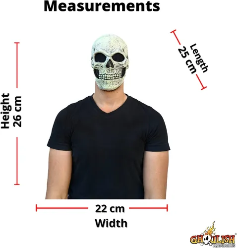 Vista 5 de Adult Glow in The Dark Skull Mask