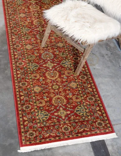 Vista 15 de Unique Loom - Alfombra de la colección Edinburgh - Monroe (2 x 6 pies 1 pulgada, pasillo, azul/marrón)
