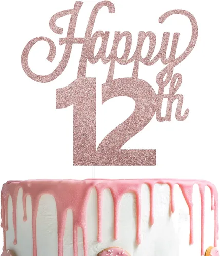 Vista 57 de LINGTEER - Decoración para pastel con texto "Happy Birthday 100", color negro