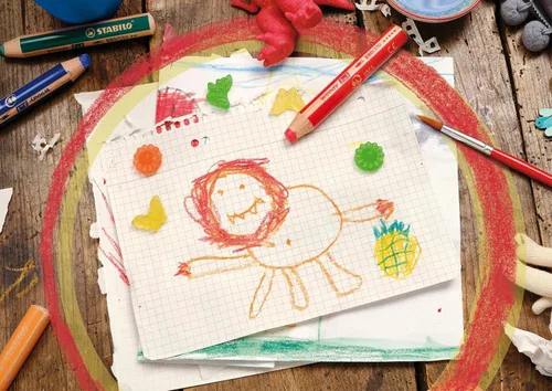 Vista 4 de STABILO Multi-talented Pencil woody 3 en 1 - Cartera de 6 - Varios colores + sacapuntas