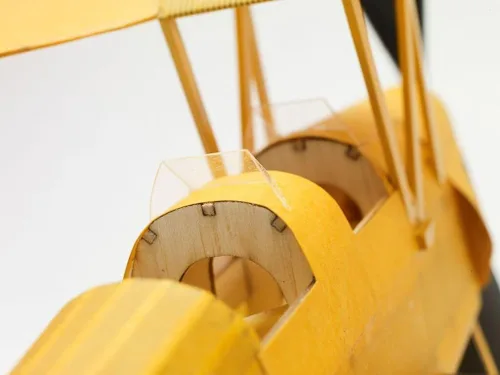 Vista 2 de Maqueta kit avion Tiger Moth completo vintage caoutchouc balsa bois Vole vraiment