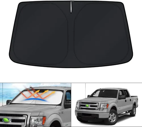 Vista 113 de KUST - Parasol plegable para parabrisas para BMW X1 E84, accesorios 2011 2012 2013 2014 2015, protector de visera de sol ajustable que bloquea