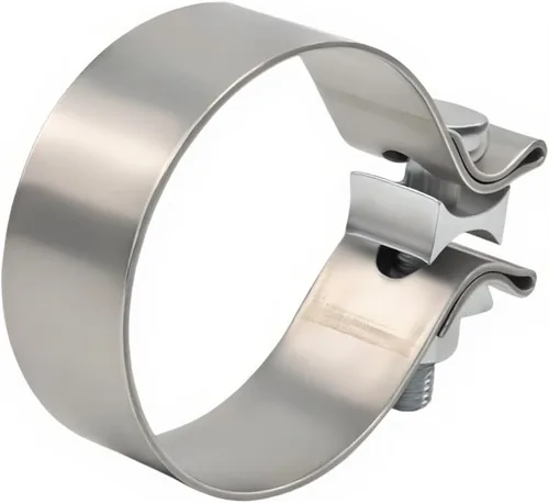 Vista 8 de Abrazadera de banda de escape de 1.75" de acero inoxidable T304, abrazaderas de escape estrechas de 1-3/4 pulgadas, abrazaderas de solapamiento