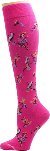 Vista 2 de Dr. Motion Calcetines de compresión para mujer, paquete de 3 unidades, gatos, puntos, perros