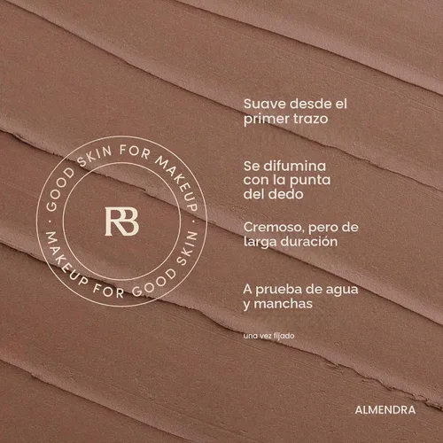 Vista 4 de Ravie Beauty - Lápiz delineador de labios de larga duración, resistente al Almendra (Marrón frío)