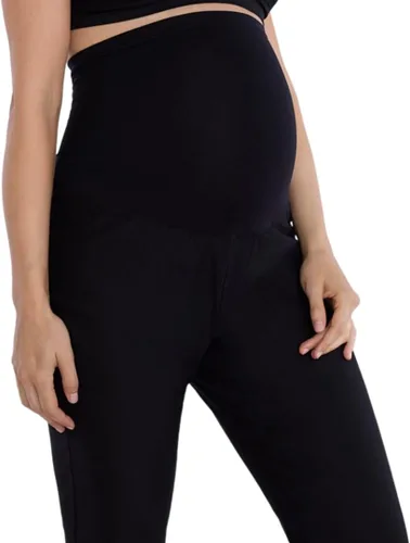 Vista 4 de Motherhood Maternity womens Super Stretch Secret Fit Over the Belly Ankle Straight Leg Pregnancy Dress Pants for Work