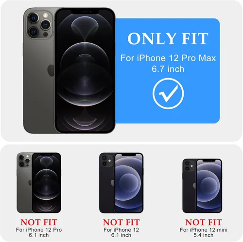Vista 2 de Pepmune - Funda para iPhone 12 Pro Max con marco ondulado y estructura rígida, color mate claro, cubierta trasera unisex, compatible con Magsafe