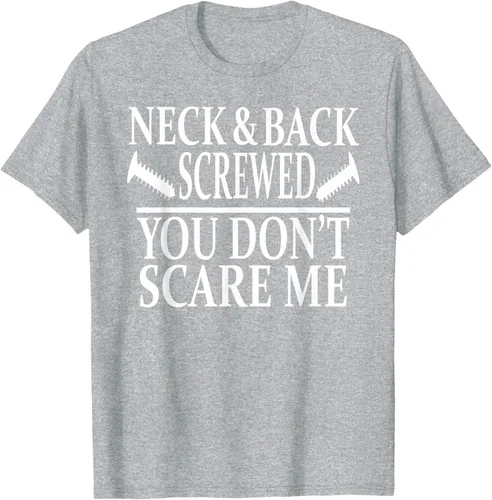 Vista 33 de Camiseta divertida para recuperación de cirugía de columna vertebral y cuello y espalda, Negro