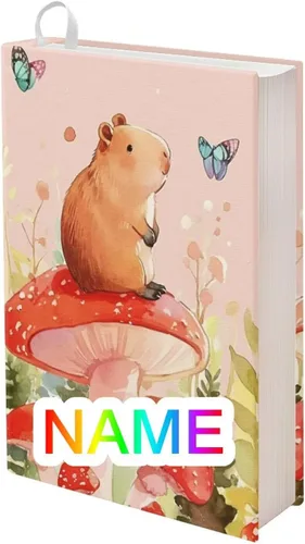 Vista 17 de FOR U DESIGNS Axolotl Rainbow Kawaii - Funda protectora personalizada para libros de tapa suave, 9 x 11 pulgadas, funda de tela elástica, lavable