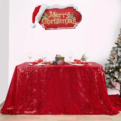 Vista 70 de B-COOL Mantel de lentejuelas con brillo para mesas, color azul bebé, mantel de lentejuelas para decoración de mesas, para bodas, Navidad
