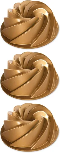Vista 3 de Nordic Ware Heritage Bundt - Molde, Uno, Dorado