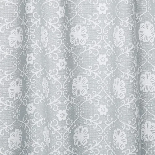 Vista 5 de Oralie - Juego de cenefas y niveles de cocina con diseño de enrejado floral Cortina de ventana pequeña para cafetería, baño, lavandería