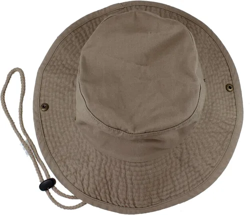 Vista 2 de Gelante 100 Cotton Stone-Washed Adjustable Bucket Safari Booney Sun Hats
