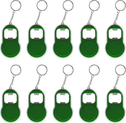 Vista 15 de DISCOUNT PROMOS Abrebotellas personalizado y llaveros LED, juego de 10/50/100, paquete personalizado a granel, perfecto para ferias, recuerdos