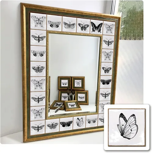 Vista 53 de Alwayspon Vinilo adhesivo efecto piedra, pegatinas para azulejos de pared autoadhesivas, protector antisalpicaduras para cocina y baño, T026