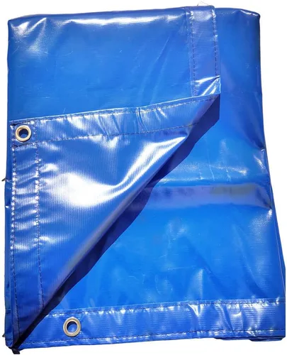 Vista 6 de FJYW-6' x 6' x 6' lona para camión – lona de bobina – resistente, grado industrial 18oz Negro