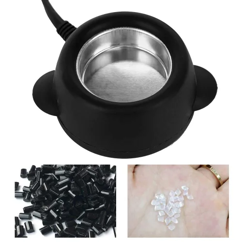 Vista 4 de Mini olla caliente de temperatura constante, pegamento para extensión de cabello, olla de fusión ligera y portátil, peluca de calor, estufa