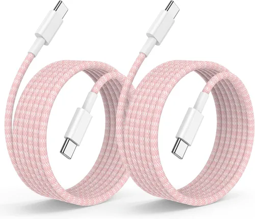 Vista 14 de Cable de carga rápida USB C a C de 10 pies, cable de carga largo tipo C a USB C para Apple iPhone 17 Pro Max/17 Air/16 Pro/15 Plus, MacBook Pro