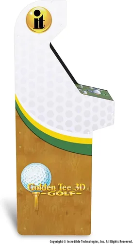 Vista 5 de ARCADE1UP Golden Tee 3D Deluxe Arcade Machine, Built for Your Home, Over 5-Foot-Tall Cabinet with 8 Classic