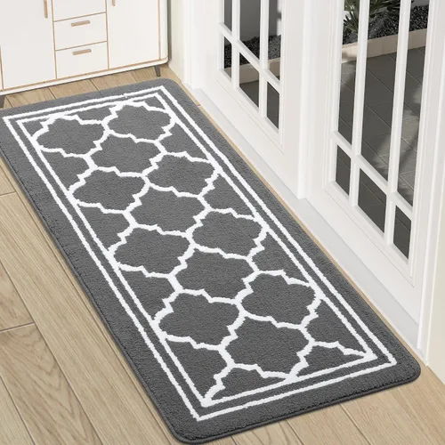 Vista 25 de Buganda Alfombra para Puerta Interior, Tapete Resistente a la Suciedad y Absorbente, Antideslizante, Alfombras de Perfil Bajo para Entrada