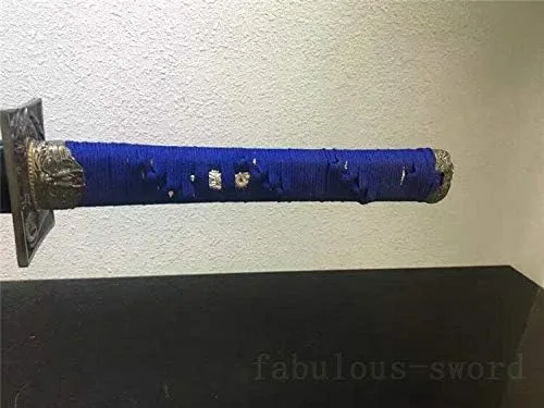 Vista 3 de Espada GLW 41' 1095 de arcilla de acero templado hecha a mano con espada japonesa samurai Katana