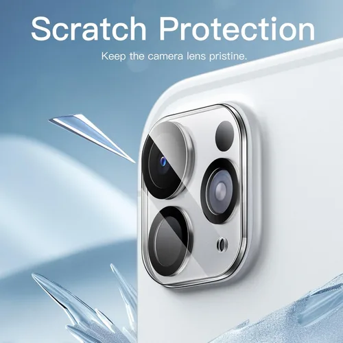Vista 3 de JETech Protector de lente de cámara para iPad Pro 11"/13" M5/M4, paquete de 3 Vidrio templado transparente 9H HD, protección de cobertura