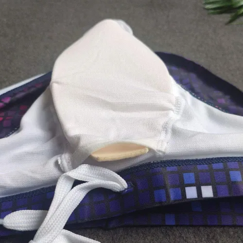 Vista 8 de UXH Traje de baño para hombre, con relleno, sexy, para natación, playa, surf, natación, traje de baño
