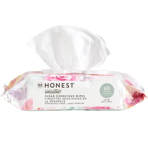 Vista 21 de The Honest Company - Toallitas limpiadoras para bebé con 99% de agua, respetuosas con el medioambiente, a base de plantas, hipoalergénicas