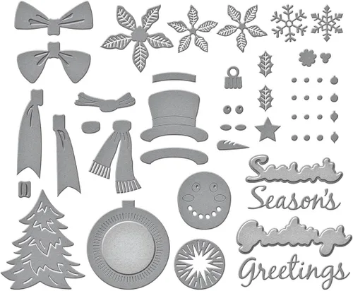Vista 4 de Spellbinders Suzanne Hue - Troqueles grabados para coronas navideñas S6-219