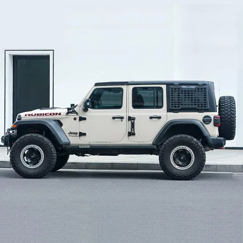 Vista 8 de FURYENGRAVER Kit de panel lateral MOLLE para ventana trasera con almacenamiento, decoración protectora para la ventana trasera para Jeep Wrangler