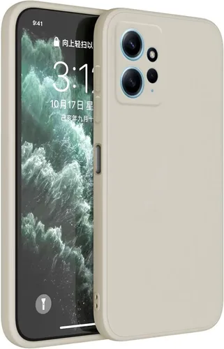 Vista 12 de Funda de silicona TPU compatible con Redmi Note 12 Pro 5G (6.67 pulgadas), funda de funda, color blanco antiguo