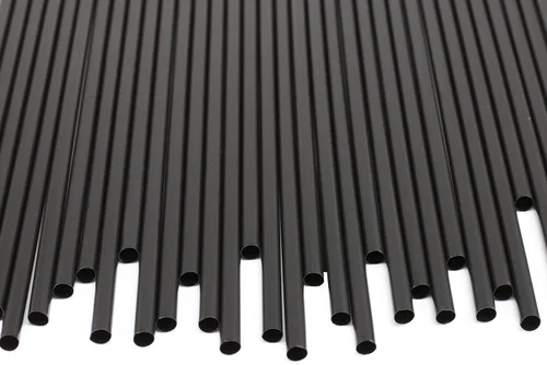 Vista 2 de Pajitas de vaso desechables - 10 pulgadas de alto (negro, 250)
