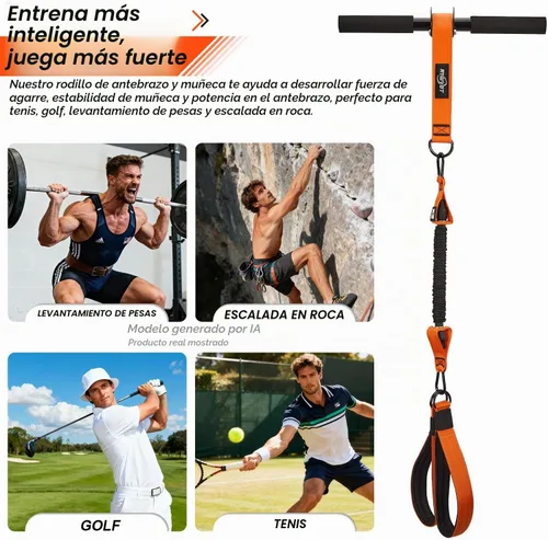 Vista 7 de 195LBS Heavy Duty Pedal Resistance Band with Handle, Sit Up Exercise Equipment for Men Foot Pedal Exerciser Band for Home Gym, Abs, Core, Arm &