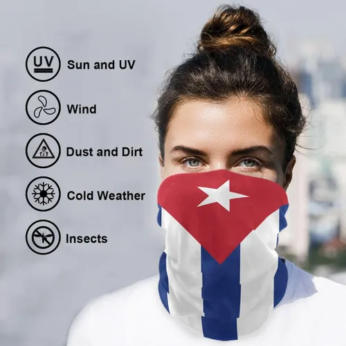 Vista 6 de UWSG Bandanas de moda para la cabeza, sin costuras, polaina para el cuello, pasamontañas