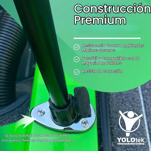 Vista 4 de YOLOtek Propiedad de Veteranos - PERKO - Base Roscada Luces de Navegación Seguras para Barco para Popa o Proa - Accesorios de Barco (Collar)
