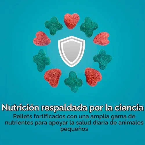 Vista 7 de Alimento Kaytee para cobayas modelo Forti Diet Pro Health Supports digestive health. Daily food for guinea pigs. Guinea pig pellets, prebiotics