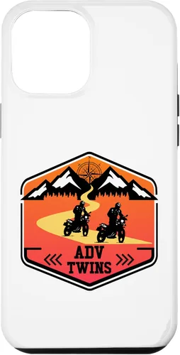 Vista 10 de iPhone 12 mini Adv Twins Riders Motorcycle Biker Off-Road Brother Sister Case