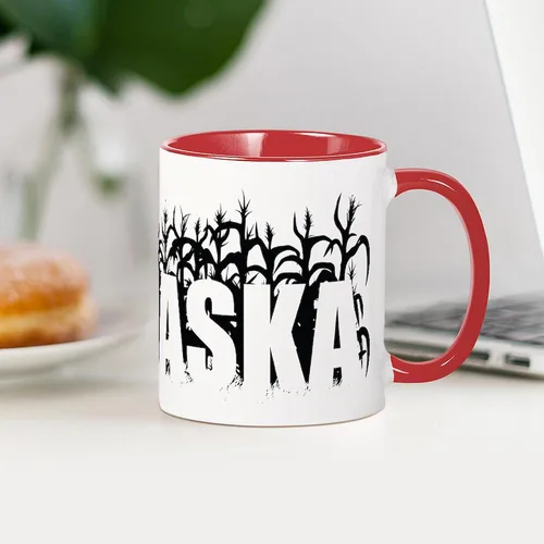 Vista 94 de CafePress I Love Nebraska Taza de café de cerámica de 11 oz (11.0 fl oz)