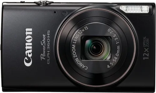 Vista 4 de Canon PowerShot ELPH 360 HS - Cámara digital + tarjeta de memoria SD de 64 GB (negro) (renovada)