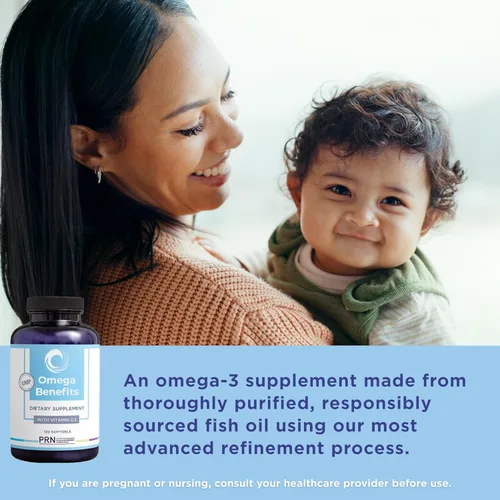 Vista 3 de Physician Recommended Nutriceuticals PRN aceite de pescado con Omega-3, 120 comprimidos blandos, 1 Fish Oil Omega 3 Supplements with 1680 mg EPA &